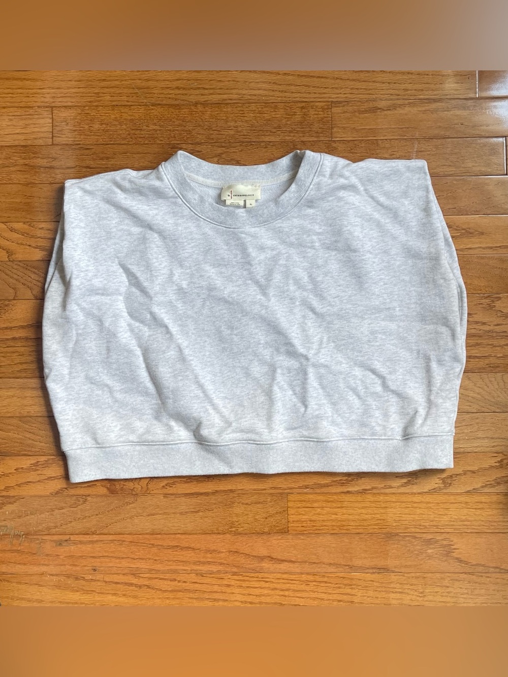 Anthropologie Heather Gray Crewneck Sweatshirt